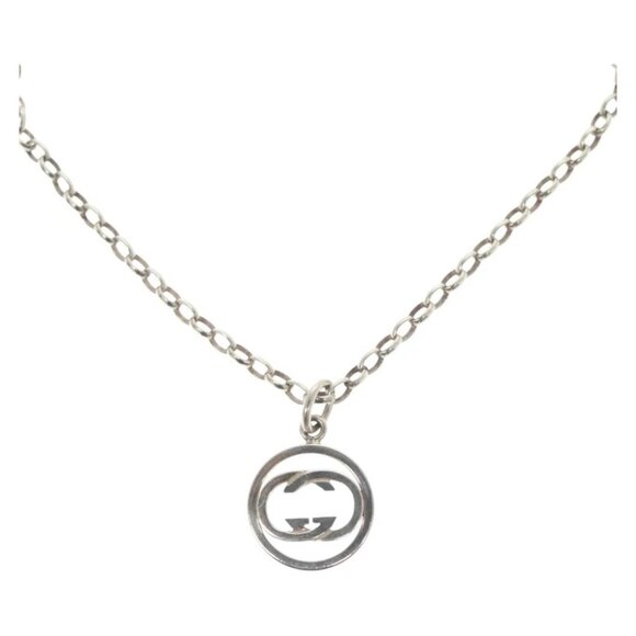 GUCCI Necklace Ag925 Silver Auth 133492 - Picture 1 of 14